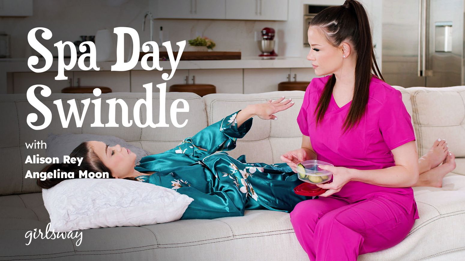 [Girlsway] Alison Rey, Angelina Moon (Spa Day Swindle / 07.24.2025)