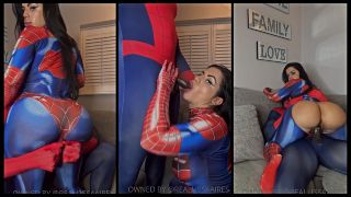 Lissa Aires Spiderwoman Gets Creampied