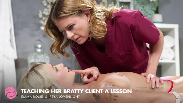 [AllGirlMassage] Emma Rosie, Reya Lovenlight (Teaching Her Bratty Client A Lesson / 09.15.2025)