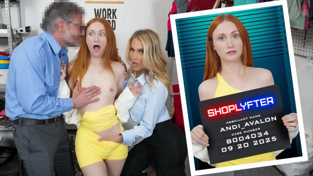 [Shoplyfter] Andi Avalon, Scarlet Skies (Threesome with The Vibrator Thief / 09.20.2025)
