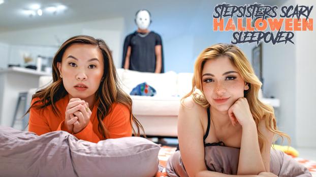 [StepSiblingsCaught] Demi Hawks, Kimmy Kimm (Stepsisters Scary Halloween Sleepover / 10.11.2025)