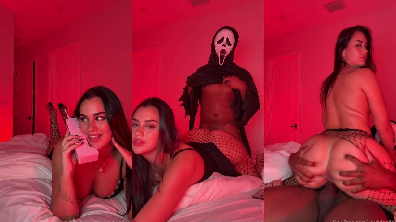 Jadeteen Slut In Fishnet Railed By Ghost Face On Halloween